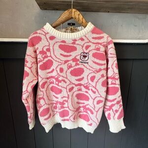 Vibewave Disney Pixar Collection Toy Story 3 Lotso Hugs Bear Allover Sweater M